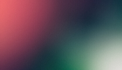 Green to magenta abstract soft grainy backdrop design, Vibrant colors with smooth noise, bright, shine, glow gradient texture banner or poster.
