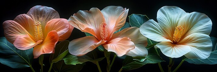 Fototapeta premium Illuminate plant beauty botanical photography celebrates flora underscoring nature's splendor importance