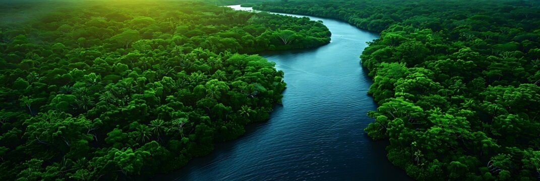 Showcase rainforest splendor aerial view stun highlighting Earth's richest ecosystems' magnificence