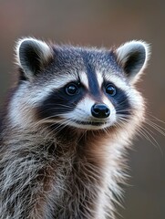 Fototapeta premium raccoon isolated on cute background