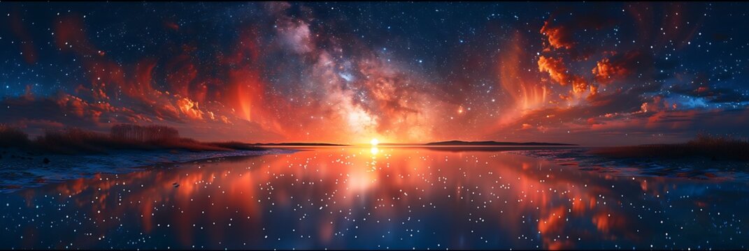 Witness celestial marvels long exposure captures universe's grandeur sparking cosmic curiosity