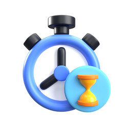 3D Hourglass Illustration