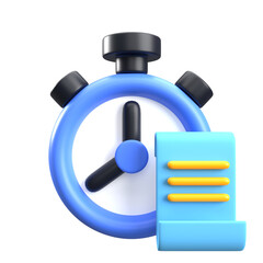 3D Daily Planning Illustration