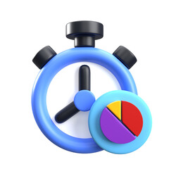 3D Time Management Illustration