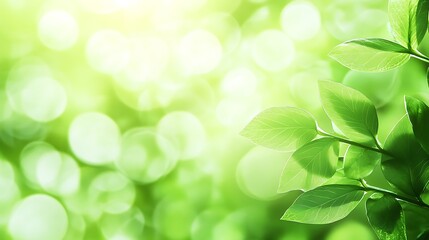 Soft green bokeh lights that radiate a sense of freshness and renewal, ideal for enhancing the visual appeal of any design concept.