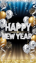 new background of happy new year