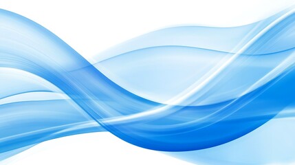 Obraz premium Fluid Wave Pattern in Vibrant Blue Shades - Abstract Background