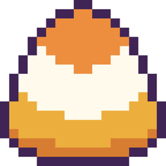 Halloween Jelly Belly Candy Corn Pixel 8bit Icon.