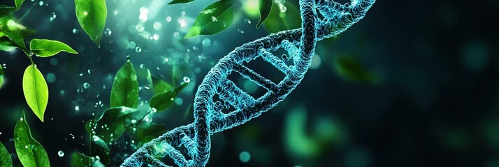 biology banner concept with copy space,
