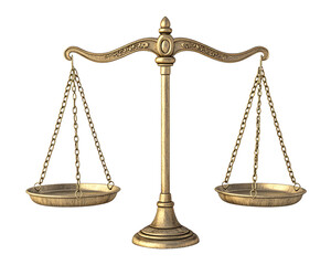 Symbol of Justice on transparent background 