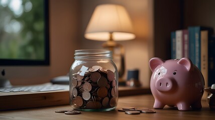 Saving money with Piggy Bank