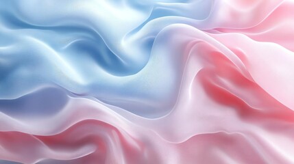 Obraz premium a blue, pink and white background with wavy lines