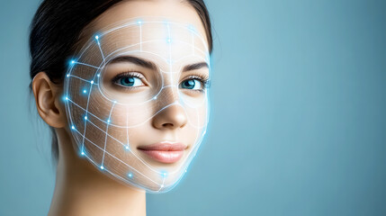 Facial Mask Graphic Highlighting Skin Protection Benefits