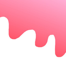 paint splash melt strawberry cream