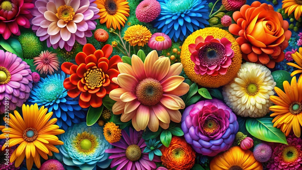 Poster abstract floral background for art projects and business use - high dynamic range design