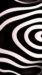 Abstract white and black wavy background.