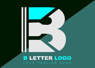 Unique best creative elegant letter B logo vector template icon.