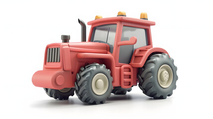 Obraz premium Tractor icon farm and Agriculture 3D