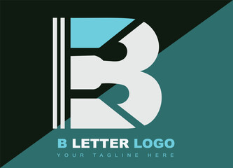 Unique best creative elegant letter b logo Vector template icon.