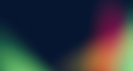 Orange green blue abstract smooth teal, summer poster design. Vibrant grainy gradient with soft colours, bright, shine, glow, noise texture effect banner and poster