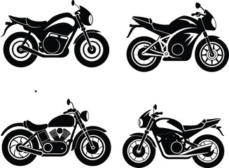 Motorcycle Silhouettes Collection