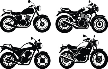Motorcycle Silhouettes Collection