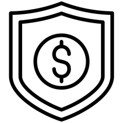 money shield icon