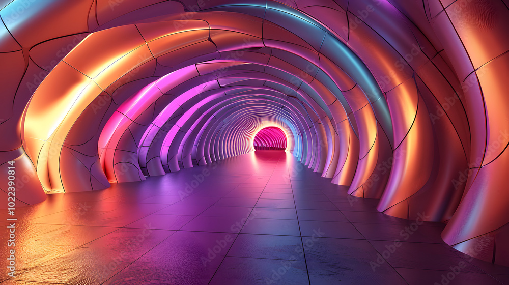 Poster a futuristic vector design featuring neon-hued circuit patterns, digital grids, and abstract shapes,