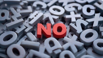 No Red Letter Amidst Mixed Letters