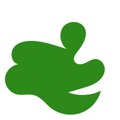 Red green abstract shapes vectors