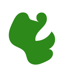 Red green abstract shapes vectors