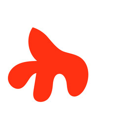 Red green abstract shapes vectors