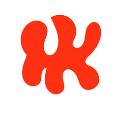 Red green abstract shapes vectors