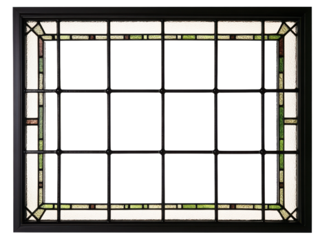 Elegant stained glass window design for interior decor and architecture