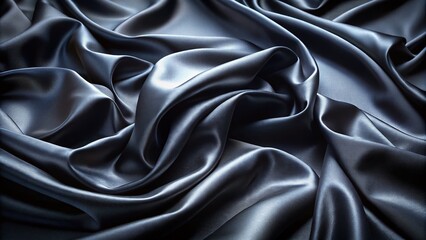 Fototapeta premium Elegant Black Satin Background with Panoramic Photography for Sophisticated Aesthetic Appeal