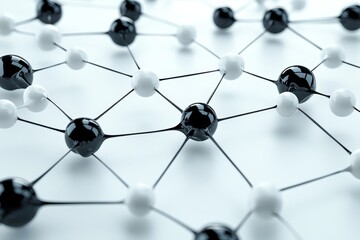 Dynamic AI Network: An abstract depiction of an AI network with moving nodes and shifting connections, visualizing the constant optimization and enhancement of performance within a digital system.