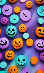 Fototapeta premium colorful halloween background
