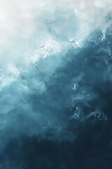 Blue abstract background with smoky texture