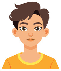 Young Boy Vector Illustration