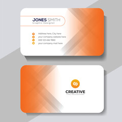Professional corporate business card design 