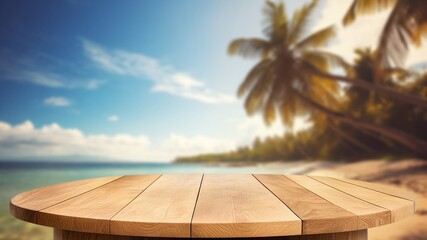 Ready for a vacation. tropical beach with green palm trees