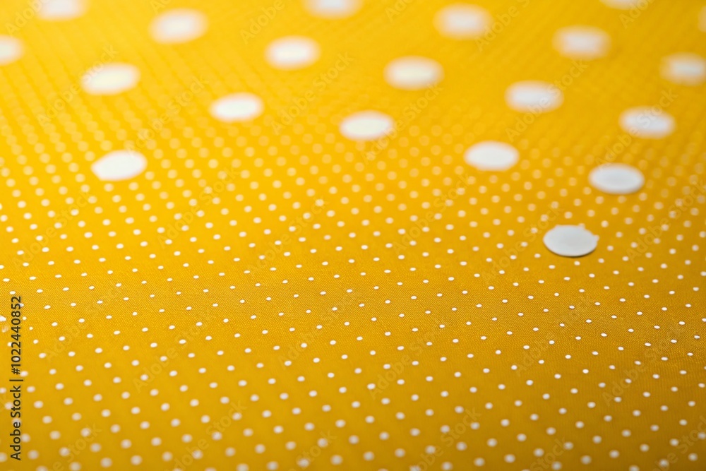 Poster modern abstract polka dot pattern in yellow - minimalist design for creative projects