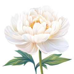 Adorn your notes with a stunning white peony sticker, perfect for adding charm to any surface or project.