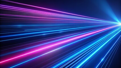 Dynamic blue canvas adorned with neon laser lines, offering a seamless looping animation, ideal for engaging visuals in creative projects and presentations.