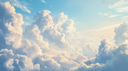 Sky with clouds.