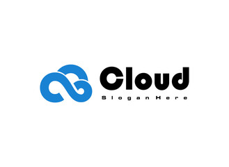 Fototapeta premium A logo featuring a cloud design and the word 