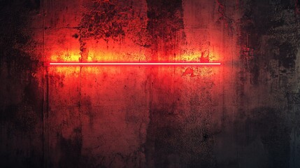 Fototapeta premium Neon Light Against Grungy Wall Texture