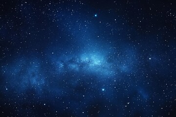Fototapeta premium Starry night sky with deep blue tones, distant stars and constellations, mysterious and ethereal atmosphere with soft glow.