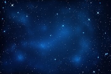 Obraz premium Starry night sky with deep blue tones, distant stars and constellations, mysterious and ethereal atmosphere with soft glow.