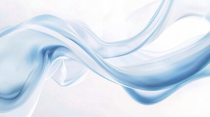 Obraz premium Soft Blue Wave Abstract Background Design